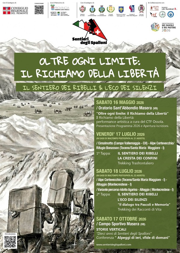 Locandina "Sentieri degli Spalloni 2026"